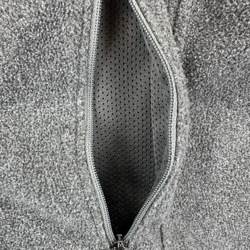 Mack’s Prairie Wings‎ Men's XL Gray Fleece Vest Hunting Multifunctional Full Zip